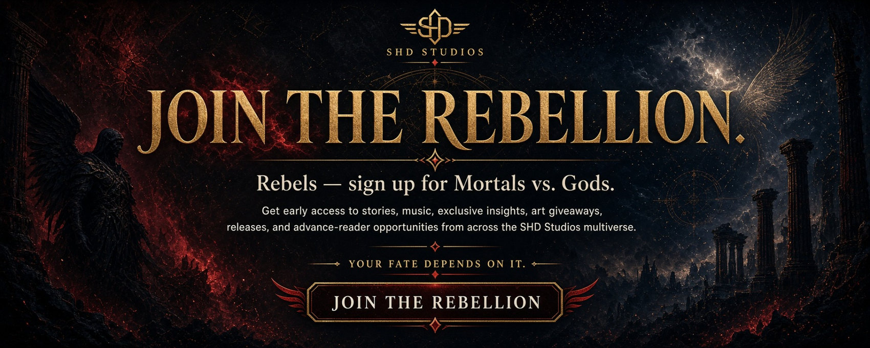 Join the Rebellion Mortals vs Gods